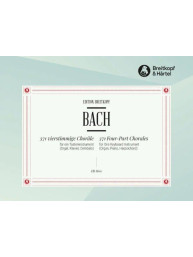 J.S. Bach: 371 Four–Part Chorales BWV 253-438 (noty na varhany)