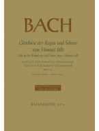 J.S. Bach: Gleichwie der Regen und Schnee vom Himmel fällt BWV 18 (noty na klavír, zpěv)