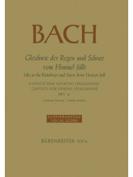 J.S. Bach: Gleichwie der Regen und Schnee vom Himmel fällt BWV 18 (noty na klavír, zpěv)