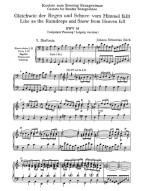 J.S. Bach: Gleichwie der Regen und Schnee vom Himmel fällt BWV 18 (noty na klavír, zpěv)