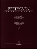 Beethoven: Sonata for Pianoforte and Violin op. 24 - Spring Sonata (noty na housle, klavír)