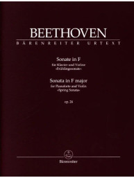 Beethoven: Sonata for Pianoforte and Violin op. 24 - Spring Sonata (noty na housle, klavír)