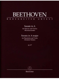 Beethoven: Sonata for Pianoforte and Violin op. 47 - Kreutzer Sonata (noty na housle, klavír)