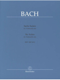 J.S. Bach: 6 Suites For Cello Solo BWV 1007-1012 (noty na violoncello)