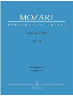 W.A. Mozart: Ascanio In Alba KV 111 (noty na klavír, zpěv)