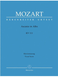 W.A. Mozart: Ascanio In Alba KV 111 (noty na klavír, zpěv)