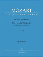 W.A. Mozart: La Finta Giardiniera - Die Verstelte Gartnerin (noty na klavír, zpěv)