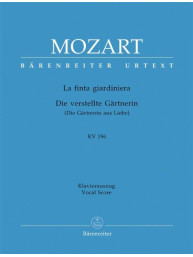 W.A. Mozart: La Finta Giardiniera - Die Verstelte Gartnerin (noty na klavír, zpěv)
