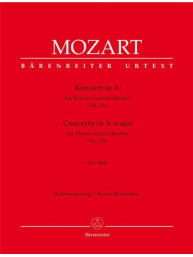 W.A. Mozart: Concerto for Piano No.23 in A (noty na čtyřruční klavír)
