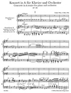 W.A. Mozart: Concerto for Piano No.23 in A (noty na čtyřruční klavír)
