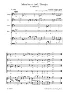 W.A. Mozart: Missa Brevis In G Major K.49 (noty na klavír, zpěv)