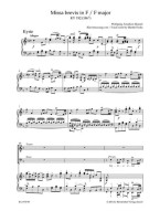 W.A. Mozart: Missa brevis in F major K.192 (noty na klavír, zpěv)