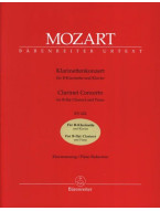 W.A. Mozart: Clarinet Concerto In A K.622 - Transposed Bb Clarinet (noty na klarinet, klavír)