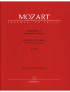 W.A. Mozart: Clarinet Concerto In A K.622 (noty na klarinet, klavír)