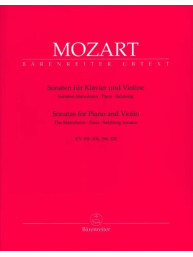 W.A. Mozart: Sonatas For Violin & Piano (noty na housle, klavír)