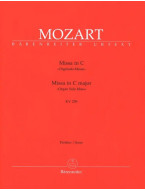 W.A. Mozart: Missa In C Major K.259 - Orgelsolo–Messe (noty, partitura)