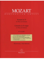 W.A. Mozart: Flute Concerto In D K.314 (noty na příčnou flétnu, klavír)