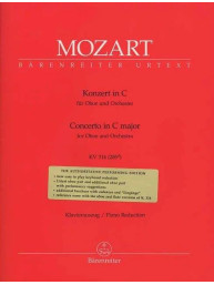 W.A. Mozart: Oboe Concerto In C K.314 (noty na hoboj, klavír)