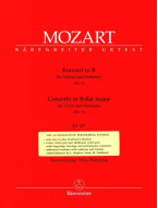 W.A. Mozart: Violin Concerto No.1 in B-flat major K.207 (noty na housle, klavír)