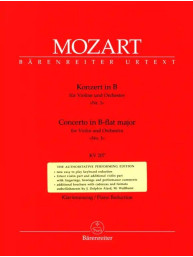 W.A. Mozart: Violin Concerto No.1 in B-flat major K.207 (noty na housle, klavír)