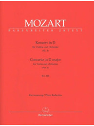 W.A. Mozart: Violin Concerto No.4 in D major K.218 (noty na housle, klavír)