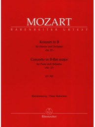 W.A. Mozart: Piano Concerto No. 27 in B-flat major K. 595 (noty na čtyřruční klavír)