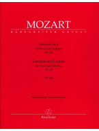 W.A. Mozart: Piano Concerto No. 20 in D minor K. 466 (noty na čtyřruční klavír)