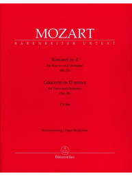 W.A. Mozart: Piano Concerto No. 20 in D minor K. 466 (noty na čtyřruční klavír)