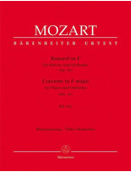 W.A. Mozart: Piano Concerto No. 11 in F major K. 413 (noty na čtyřruční klavír)