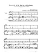 W.A. Mozart: Piano Concerto No. 12 in A Major K.414 (noty na čtyřruční klavír)