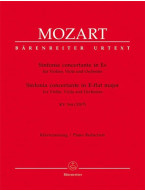 W.A. Mozart: Sinfonia concertante in E-flat major K.364 (noty violu, housle, klavír)