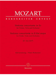 W.A. Mozart: Sinfonia concertante in E-flat major K.364 (noty violu, housle, klavír)