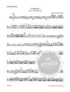 J.S. Bach: Concerto for Violoncello, Strings and Basso continuo in A minor (noty na violoncello)