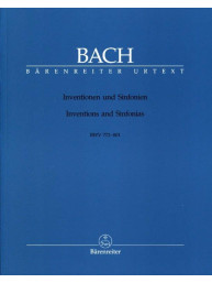 J.S. Bach: Inventions and Sinfonias BWV 772–801 (noty na klavír, cembalo)
