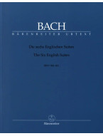 J.S. Bach: The Six English Suites BWV 806-811 (noty na klavír, cembalo)