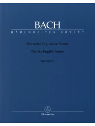 J.S. Bach: The Six English Suites BWV 806-811 (noty na klavír, cembalo)