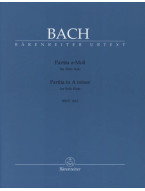J.S. Bach: Partita In A Minor For Flute Solo BWV 1013 (noty na příčnou flétnu)