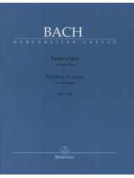 J.S. Bach: Partita In A Minor For Flute Solo BWV 1013 (noty na příčnou flétnu)