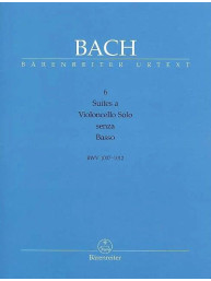 J.S. Bach: 6 Suites a Violoncello Solo senza Basso BWV 1007-1012 (noty na violoncello)