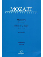 W.A. Mozart: Missa in C major K. 220/196b (noty na klavír, zpěv)