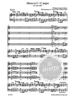W.A. Mozart: Missa in C major K. 220/196b (noty na klavír, zpěv)