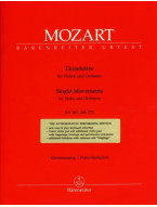 W.A. Mozart: Single Movements for Violin and Orchestra (noty na housle, klavír)