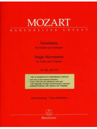W.A. Mozart: Single Movements for Violin and Orchestra (noty na housle, klavír)
