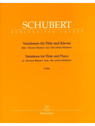 Franz Schubert: Variations On Trockne Blumen (noty na příčnou flétnu, klavír)