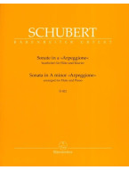 Franz Schubert: Sonate in A Minor Arpeggione D.821 (noty na příčnou flétnu, klavír)