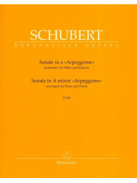 Franz Schubert: Sonate in A Minor Arpeggione D.821 (noty na příčnou flétnu, klavír)