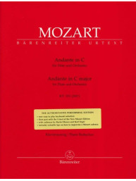 W.A. Mozart: Andante in C major (noty na příčnou flétnu, klavír)