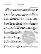 W.A. Mozart: Andante in C major (noty na příčnou flétnu, klavír)
