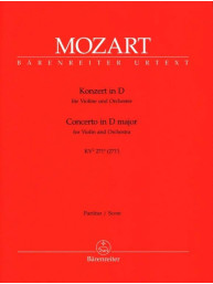 W.A. Mozart: Concerto for Violin und Orchestra in D-major K. 271a/271i (noty, partitura)