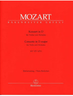 W.A. Mozart: Concerto for Violin und Orchestra in D-major K. 271a/271i (noty na housle, klavír)